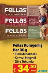 FELLAS KURUYEMİŞ BAR 30 G fiyat ve kampanya bilgisi